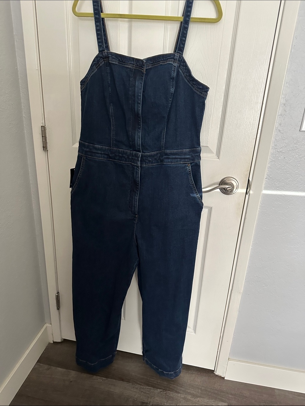 Torrid dark blue denim jumpsuit